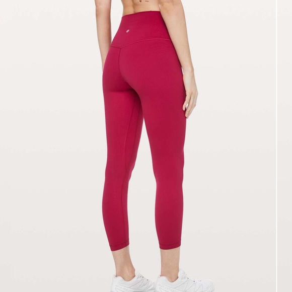 Lululemon wunder train ruby red 23” size 6 - Picture 2 of 8